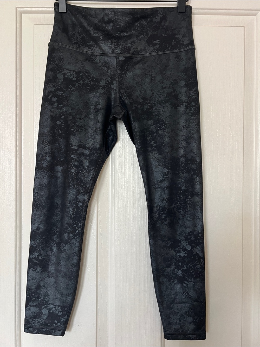 Athleta Black Misty Lace Tights
